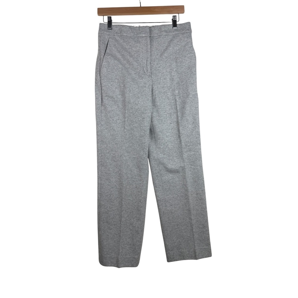 J. Crew Wool Blend Mario Bellucci Elastic Waist Office/Dress Pants size 8 Gray